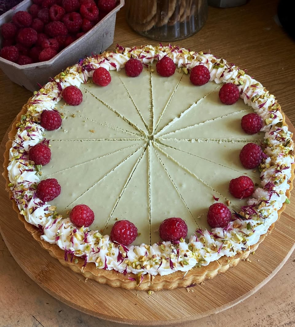 Tarta z malinami